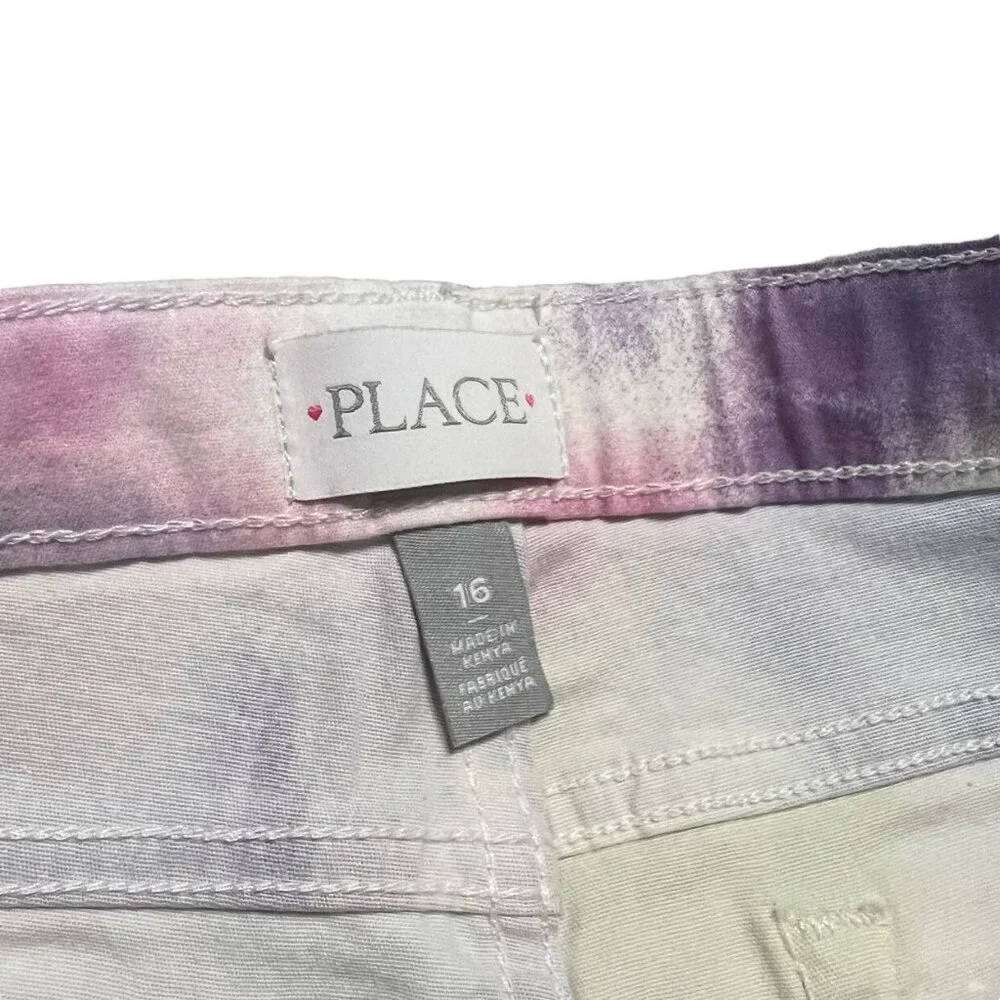 NEW Children's Place Sz 16 Tie-Dye Shorts